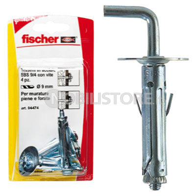 Tassello Fischer SBS 9 2K gancio medio
