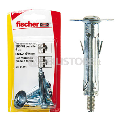 Tassello Fischer SBS 9 4K vite TSC