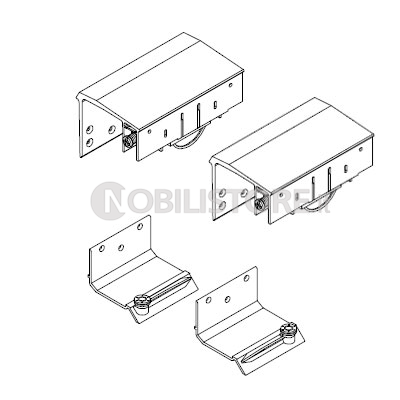 Guarnitura per anta esterna Master Universal H 33