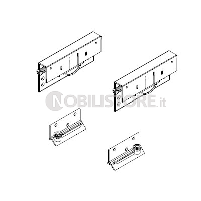 Guarnitura per anta interna Master Universal H 33
