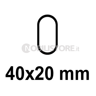 Tubo e Supporti Ovale 40x20