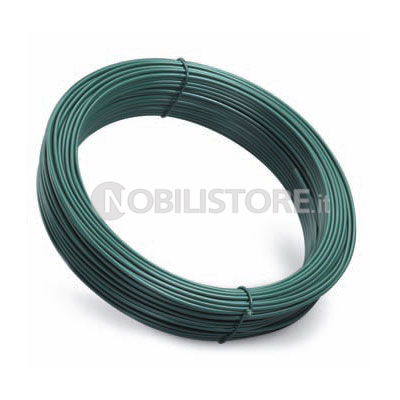 Filo plastificato verde in bobina