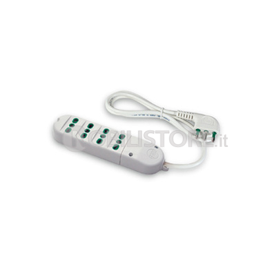Multipresa a 4 uscite 2P+T 16A bipasso