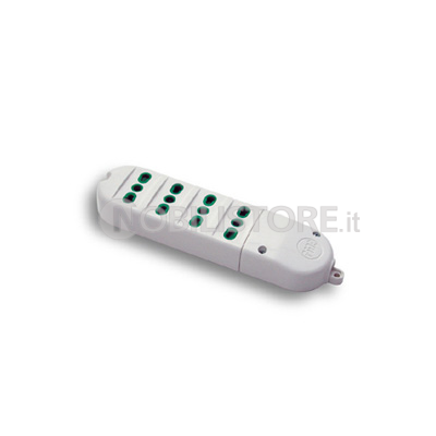Multipresa a 4 uscite 2P+T 16A bipasso - senza cavo