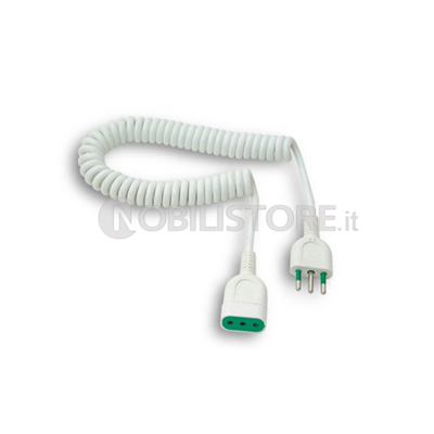 Prolunga estensibile H05VV-F 3G0,75 spina e presa 2P+T 10A
