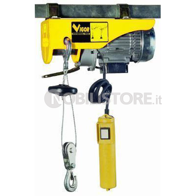 Paranco elettrico portata standard 200 kg cavo 12/6 metri