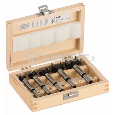 Set punte Bosch Forstner, 5 pezzi
