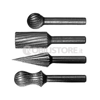 SET DI FRESE A MANO LIBERA BOSCH per trapano attacco ø 6 mm