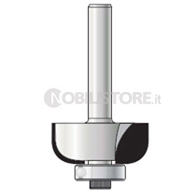 FRESA HM A RAGGIO CONCAVO a due taglienti attacco ø 6 con cuscinetto