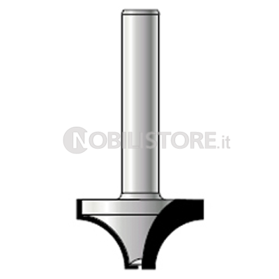 FRESA HM A RAGGIO CONVESSO a due taglienti attacco ø 6