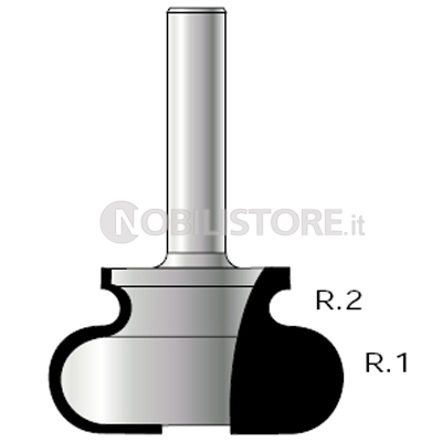 FRESA HM PER SAGOMARE a due taglienti attacco ø 8