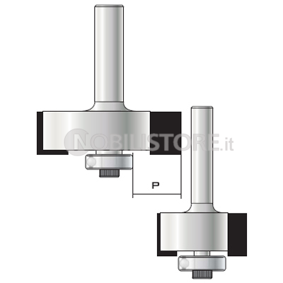 FRESA HM PER BATTUTE HM a due taglienti attacco ø 6