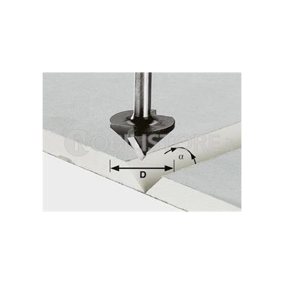 Fresa HW Festool HW S8 D32/90° attacco Ø 8 mm