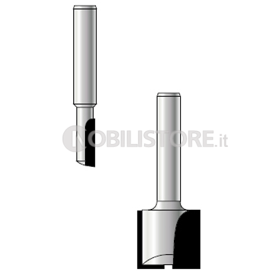 FRESA HM PER CAVE a uno/due taglienti attacco Ø 6