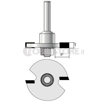 FRESA HM PER CAVE a due taglienti attacco ø 6