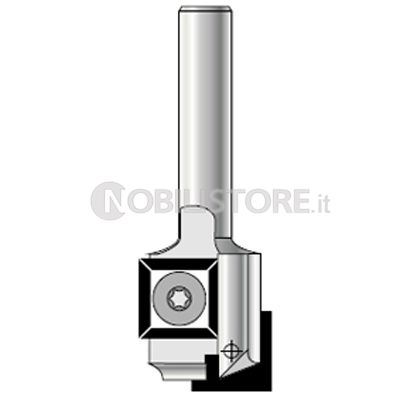 FRESA HM PER CAVE A COLTELLI INTERCAMBIABILI a due taglienti attacco Ø 12