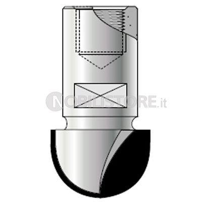 FRESA HM A RAGGIO CONCAVO a due taglienti attacco M12x1