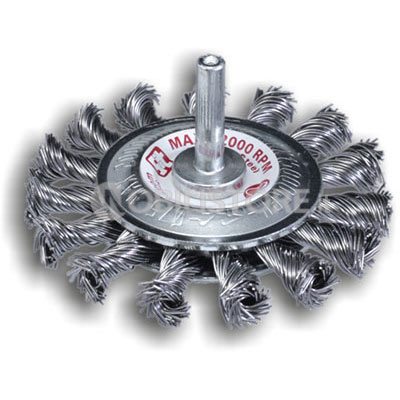 Spazzola circolare a mazzetti ritorti