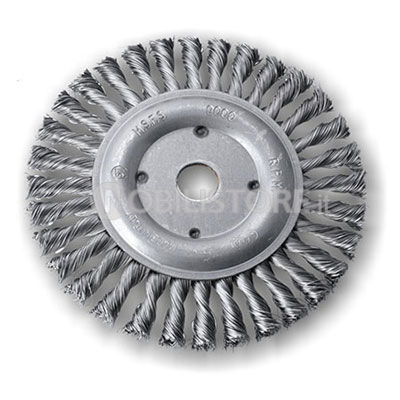 Spazzola circolare a mazzetti ritorti