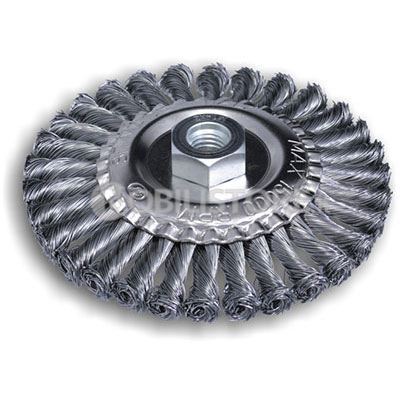 Spazzola circolare a mazzetti ritorti