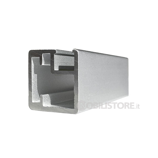 Profilato in alluminio per anta a telaio