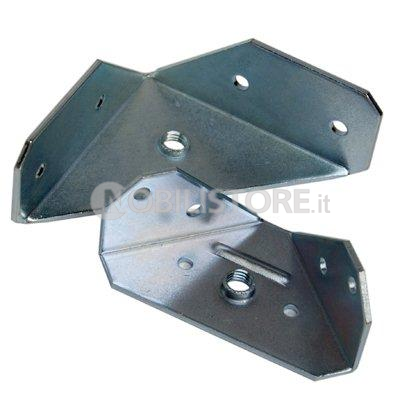 Piastra ad angolo foro M8