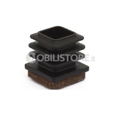 Puntale quadro alettato con feltro