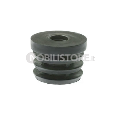 Puntale tondo alettato e filettato