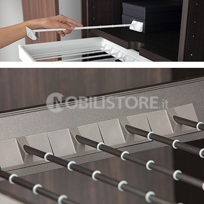 Set 4 tubetti portapantaloni Papillon