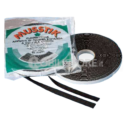 Guarnizione adesiva in gomma espansa sezione 30 x 10