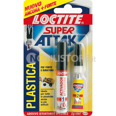 Adesivo istantaneo Super Attak Plastica
