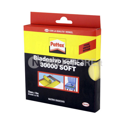 Nastro biadesivo Pattex 30000 Soft 25 mm