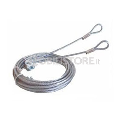 Fune zincata con asola per basculante Ø 3,8 mm