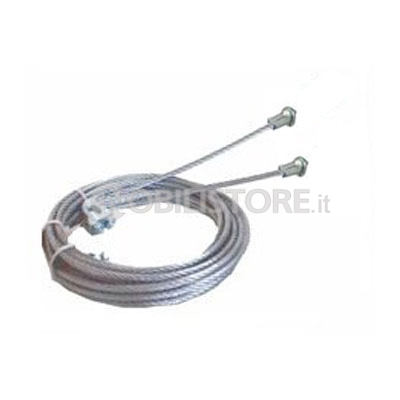 Fune zincata con niples per basculante Ø 3,8 mm